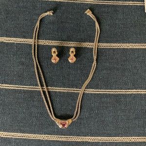John Medeiros Necklace and Earrings Set